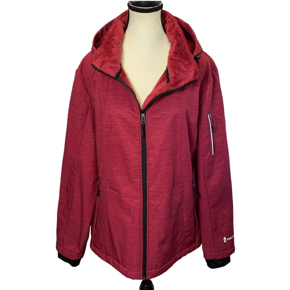 Free Country Women's Super Softshell Jacket Size XXL Wind & Water Resistant